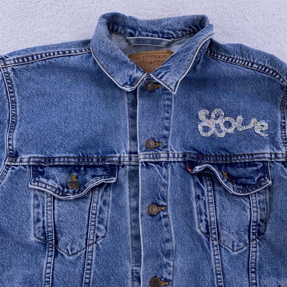 Vintage Levis Jacket Mens Medium Blue Denim Trucker‎ 70507-0389 90s